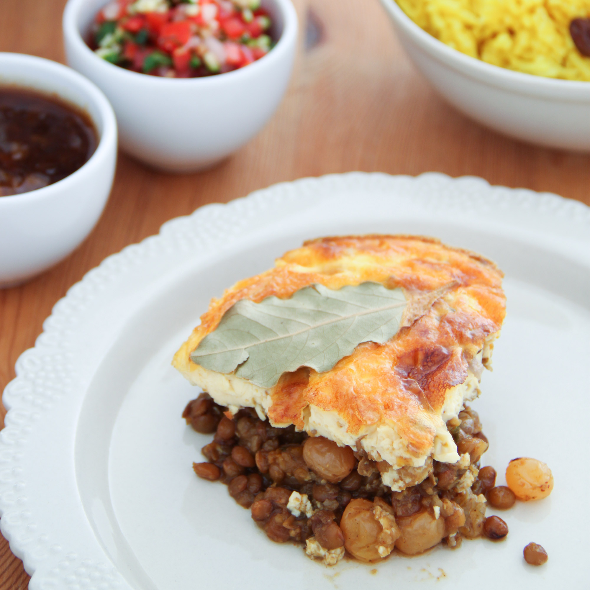 Butternut and lentil bobotie