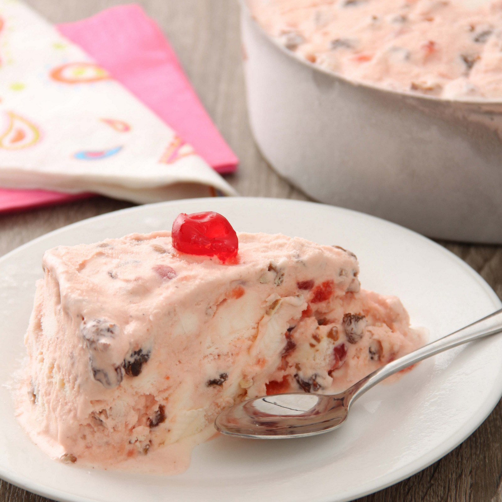 Festive fruitcake ice cream