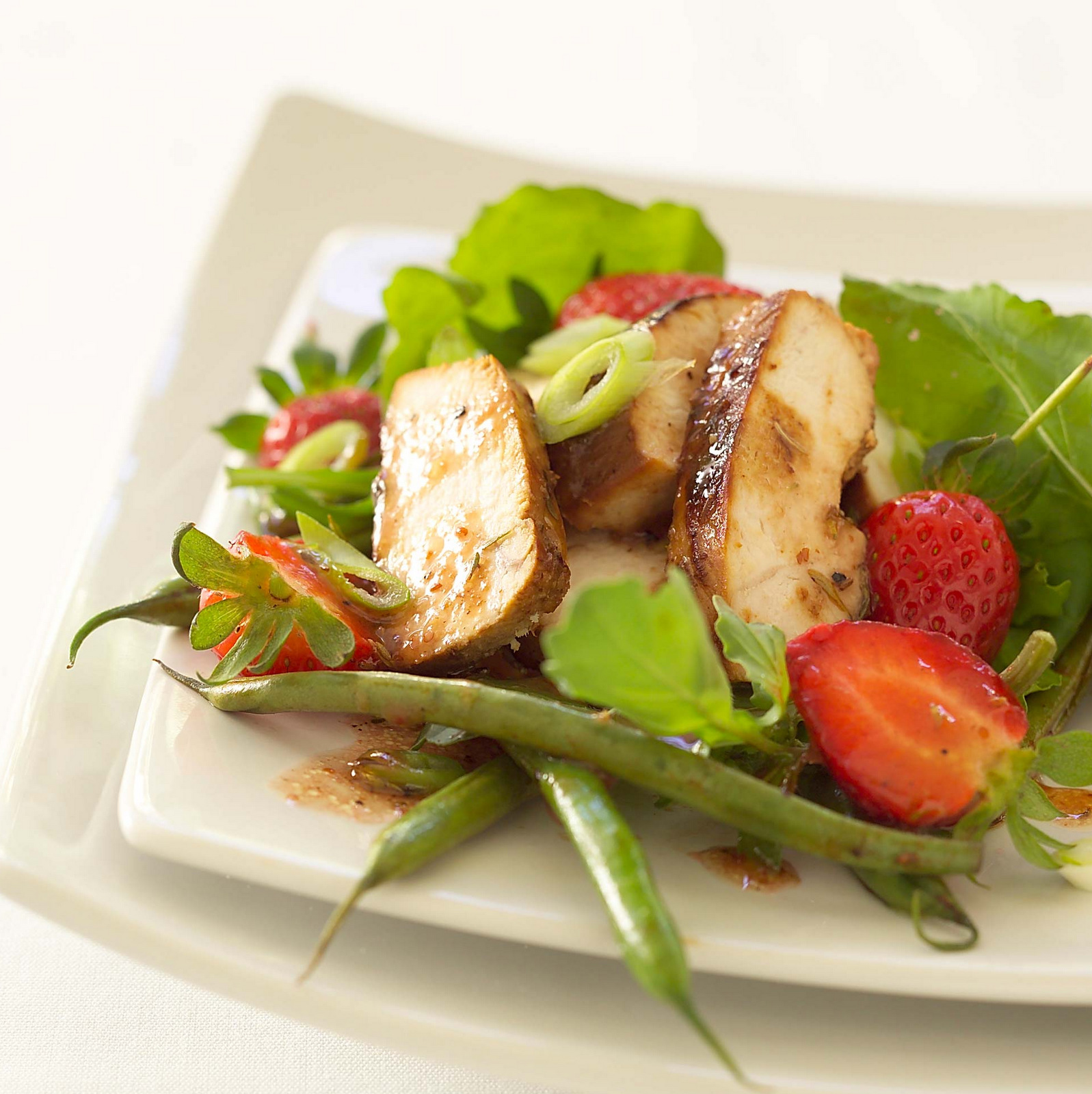 Chicken and strawberry salad