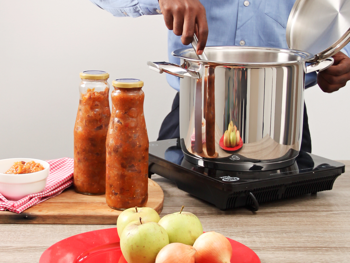 Making chutney in AMC Synergy Cookware