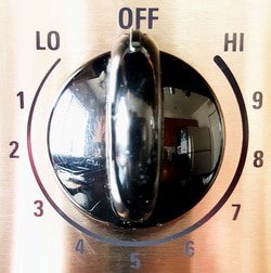 Stove top dial