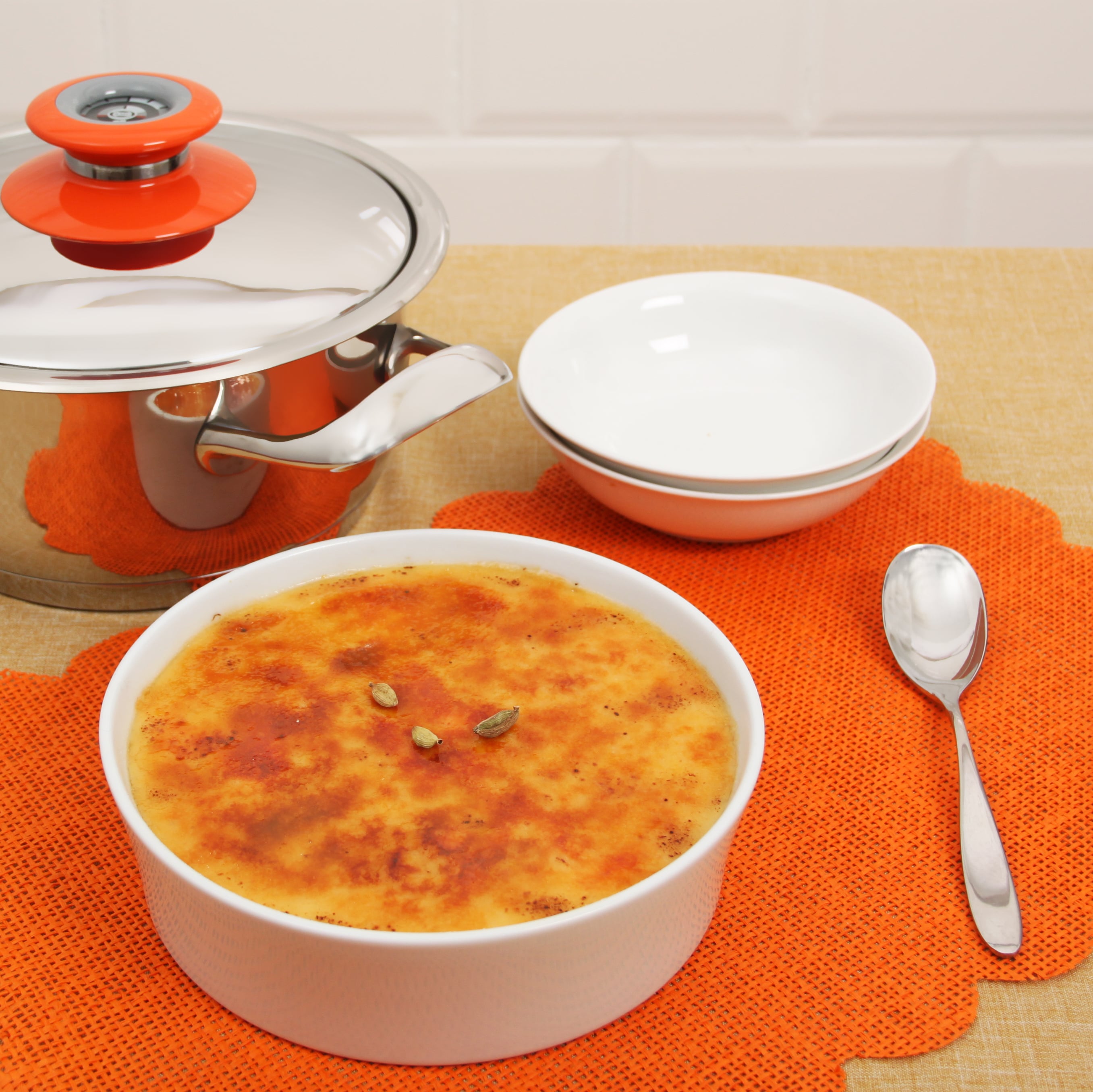 Cardamom & rooibos creme brulee | Sweets Recipes | AMC Cookware