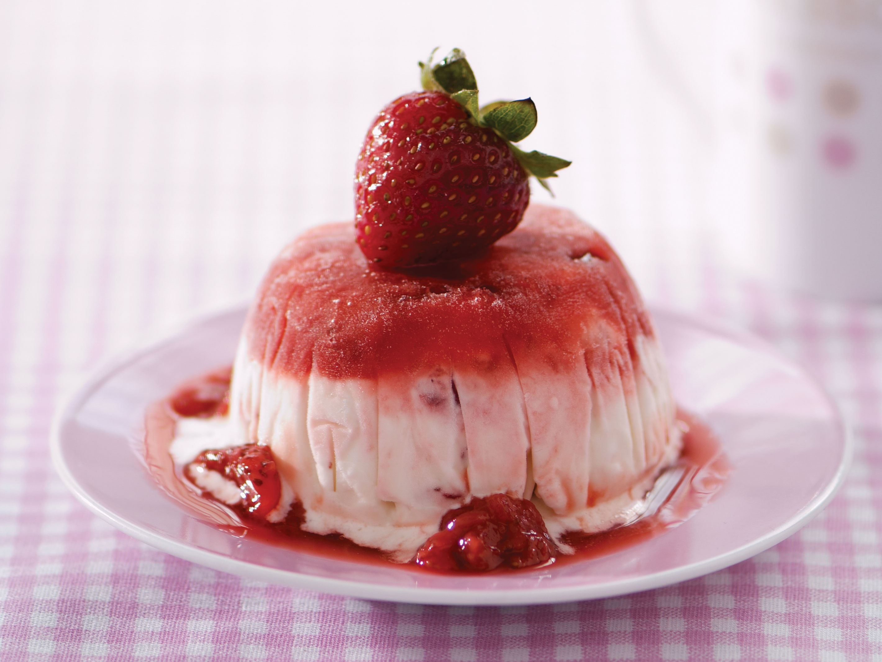 Strawberry & ice cream moulds