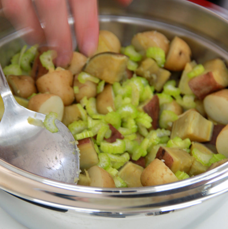 Spicy potato salad