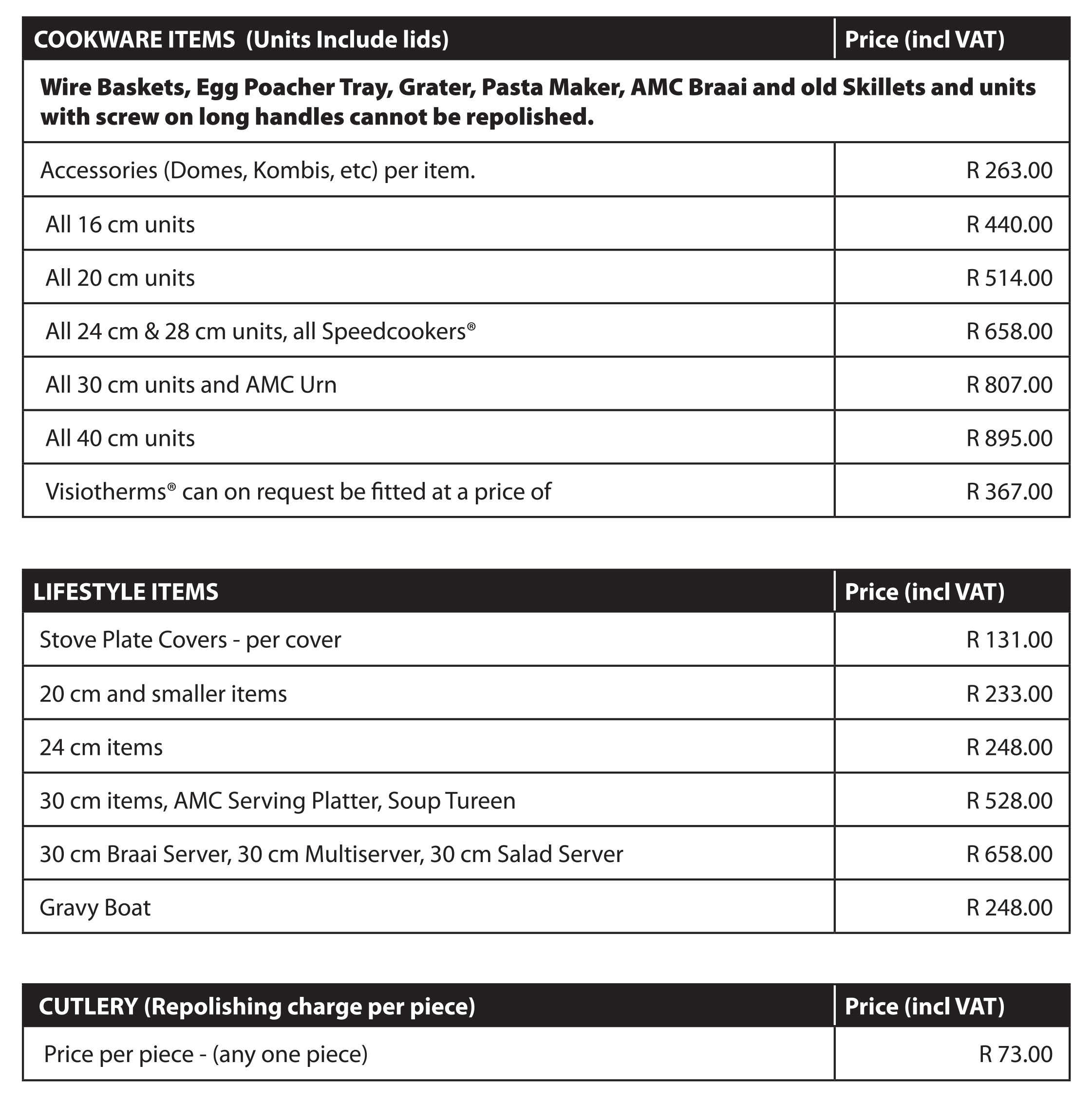 August repolishing price