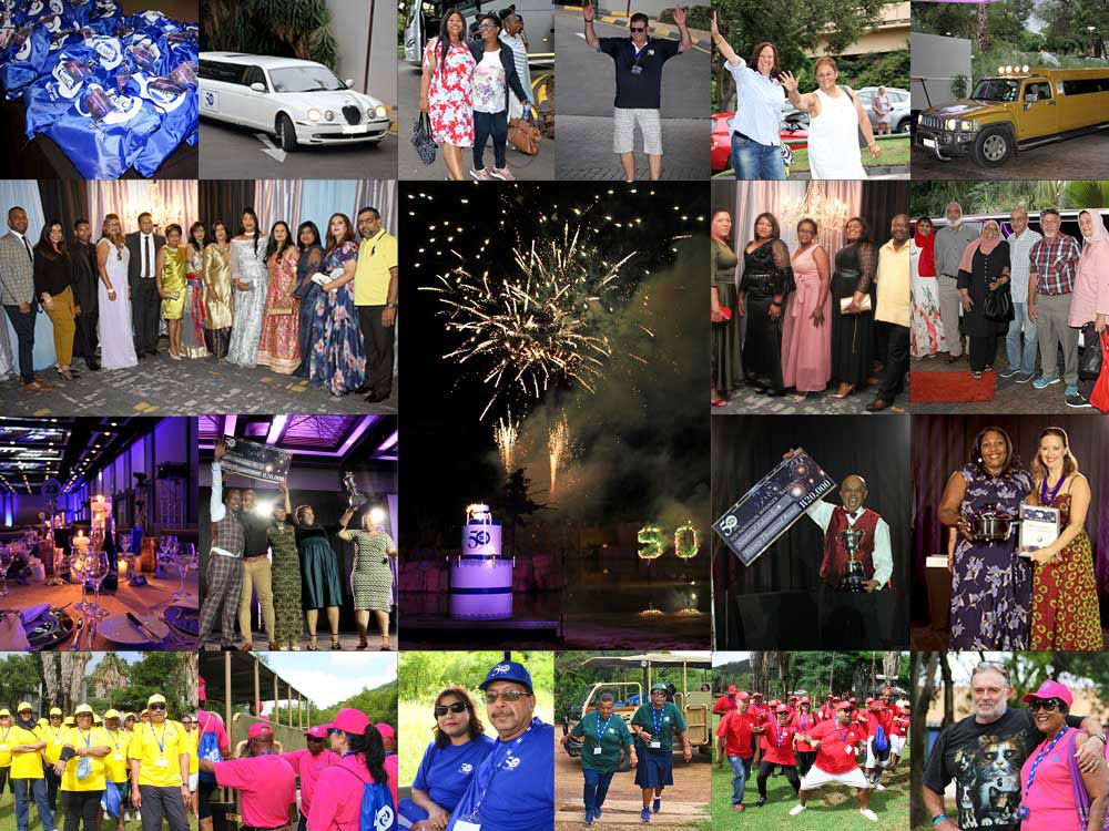 Collage of images from Sun City trip 2019