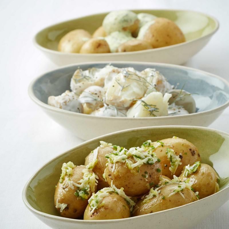 Potato salad three-ways