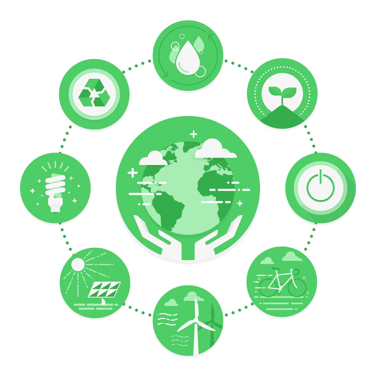 Green environment icon - Freepik