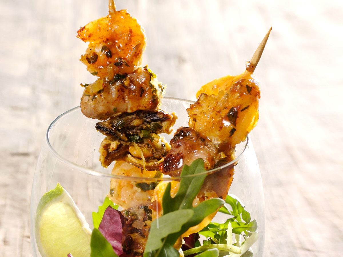 moroccan fish seafood kebabs