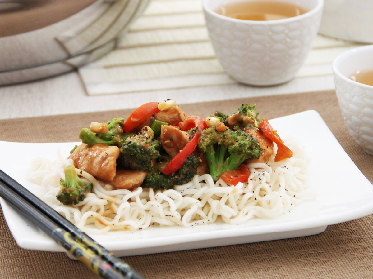 Peanut butter & chicken stir-fry